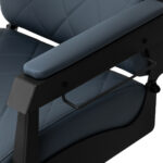 Gabbiano kappersstoel Bruno met zwart frame Grafiet 7