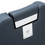 Gabbiano kappersstoel Bruno met zwart frame Grafiet 10