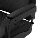 Gabbiano kappersstoel Bruno met zwart frame Zwart 7