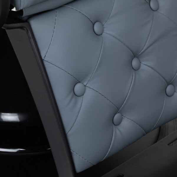 Gabbiano kappersstoel Francesco Zwart grafiet 8