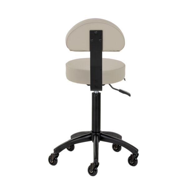 Gabbiano tabouret kapperskruk D026 grijsbeige 3