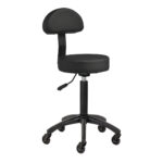 Gabbiano tabouret kapperskruk D026 zwart 1