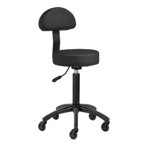 Gabbiano tabouret kapperskruk D026 zwart 1