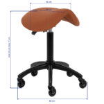 Gabbiano tabouret kapperskruk D032 bruin 9