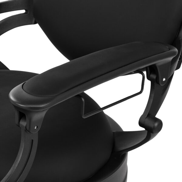 Kappersstoel Gabbiano Niccolo Zwart zonder knoppen 10