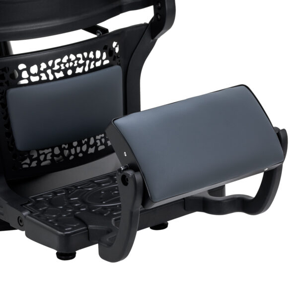 Kappersstoel Gabbiano Niccolo grafiet zonder knoppen 6