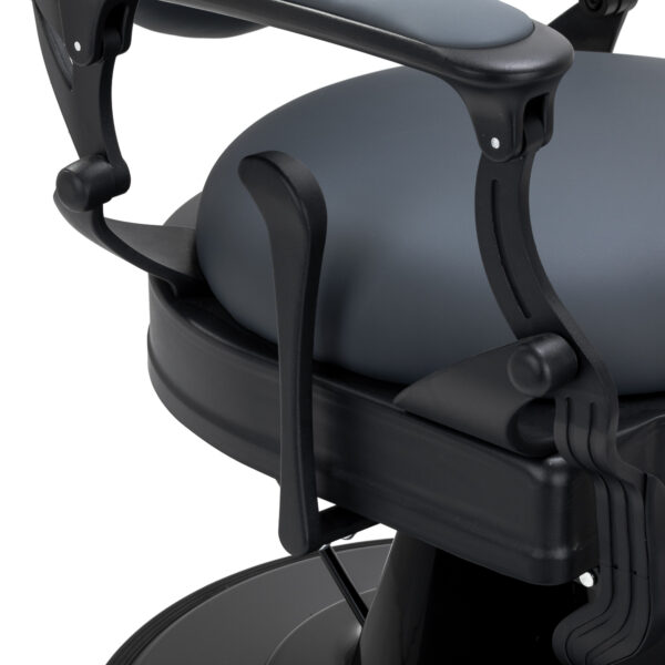 Kappersstoel Gabbiano Niccolo grafiet zonder knoppen 8