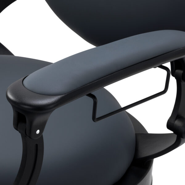 Kappersstoel Gabbiano Niccolo grafiet zonder knoppen 10