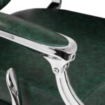 Kappersstoel Gabbiano President groen Chrome 6