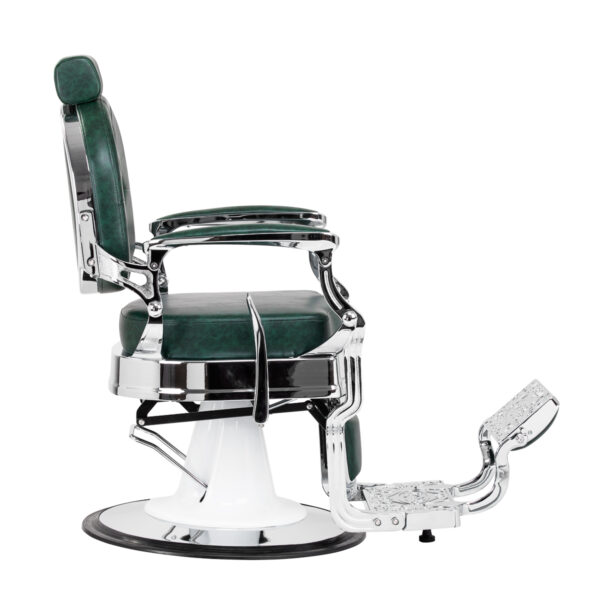 Kappersstoel Gabbiano President groen Chrome 2
