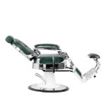 Kappersstoel Gabbiano President groen Chrome 3