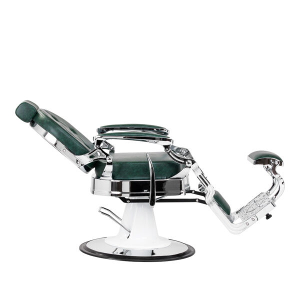 Kappersstoel Gabbiano President groen Chrome 3