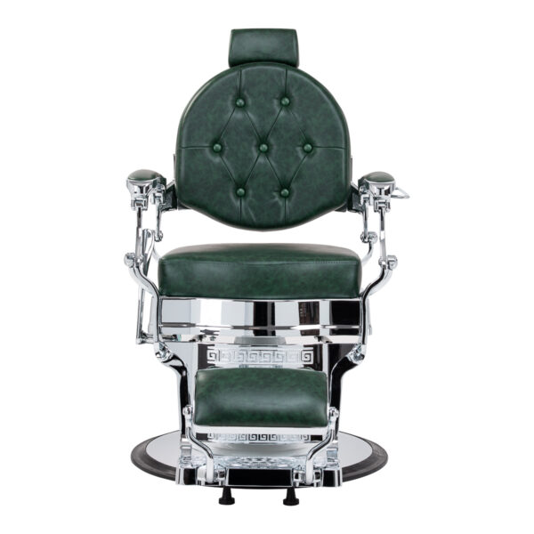 Kappersstoel Gabbiano President groen Chrome 4