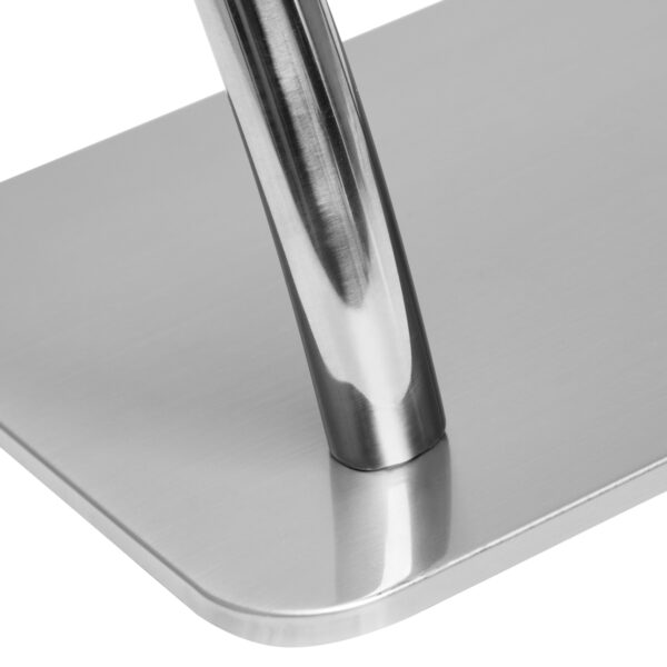 Kappersvoetenbank L005S zilver 4