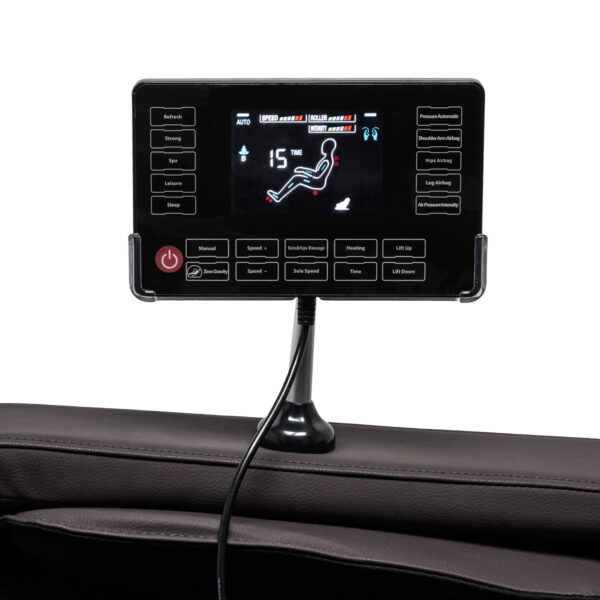 Sakura massagestoel 306A hout leer 8