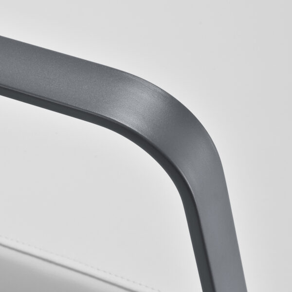 Gabbiano kappersstoel Porto grijs wit 5