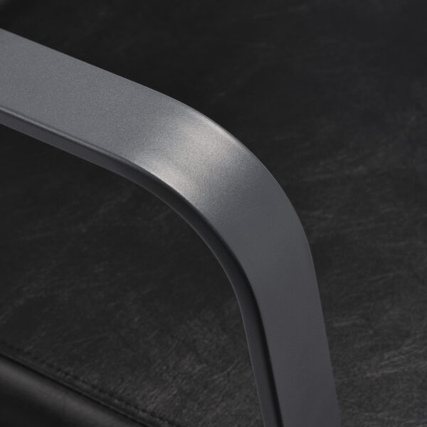 Gabbiano kappersstoel Porto grijs zwart 5