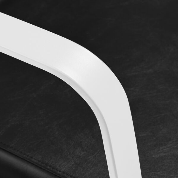 Gabbiano kappersstoel Porto wit zwart 5