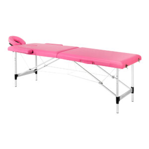 Balance Aluminium Inklapbare Massagetafel Met 2 Segmenten Roze 1