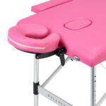Balance Aluminium Inklapbare Massagetafel Met 2 Segmenten Roze 4