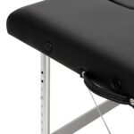 Balance Aluminium Inklapbare Massagetafel Met 2 Segmenten Zwart 7
