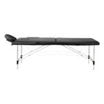 Balance Aluminium Inklapbare Massagetafel Met 2 Segmenten Zwart 2
