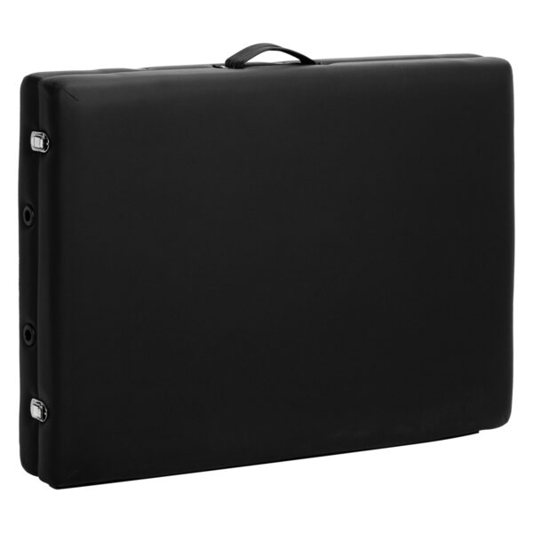 Balance Aluminium Inklapbare Massagetafel Met 2 Segmenten Zwart 14