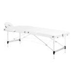 Balance Aluminium Inklapbare Massagetafel Met 3 Segmenten Wit 1