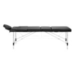 Balance Aluminium Inklapbare Massagetafel Met 3 Segmenten Zwart 2