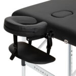 Balance Aluminium Inklapbare Massagetafel Met 3 Segmenten Zwart 4