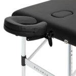Balance Aluminium Inklapbare Massagetafel Met 3 Segmenten Zwart 5