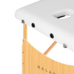 Balance Houten Inklapbare Massagetafel 2 Segmenten 190X70 Cm Wit 4