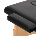 Balance Houten Inklapbare Massagetafel Met 2 Segmenten Zwart 9