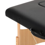 Balance Houten Inklapbare Massagetafel Met 2 Segmenten Zwart 10