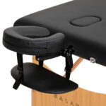 Balance Houten Inklapbare Massagetafel Met 2 Segmenten Zwart 3