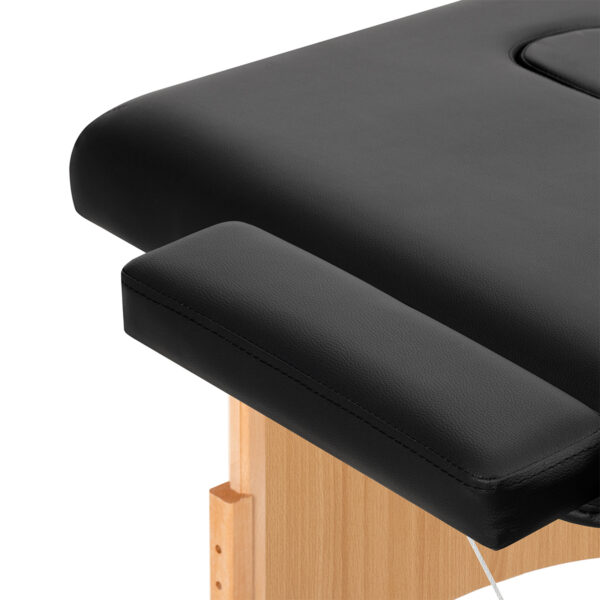 Balance Houten Inklapbare Massagetafel Met 3 Segmenten Zwart 6
