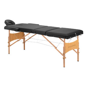Balance Houten Inklapbare Massagetafel Met 3 Segmenten Zwart 1
