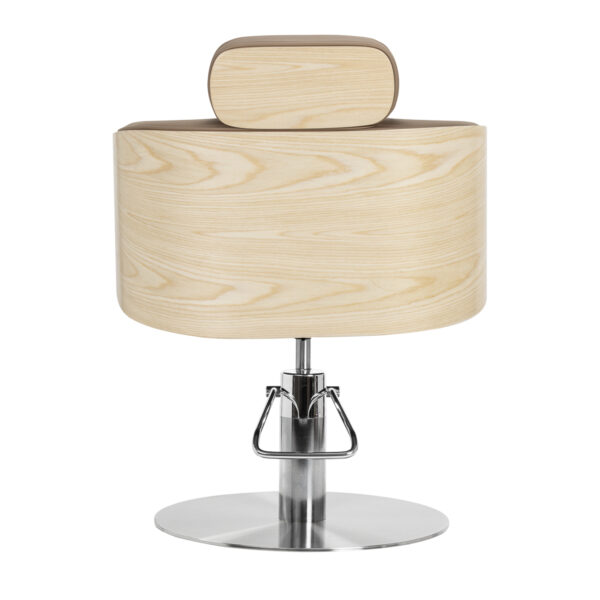 Gabbiano Wratislavia Kappersstoel Beige Met Chromen Onderstel 3