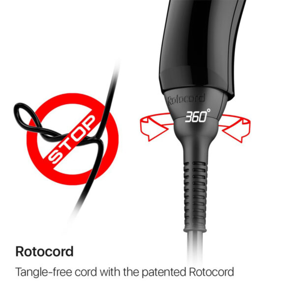 Valera 8500 Ionische 2000W Rotocord Nachtzwarte Haardroger 2