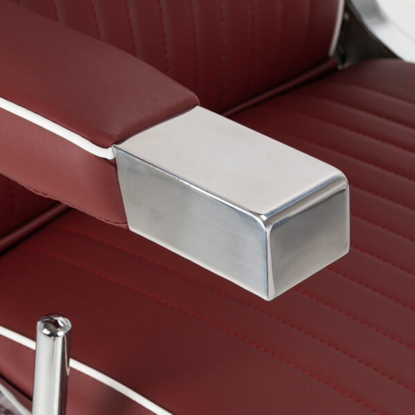 Gabbiano Visionerio barberstoel met rood chromen frame 6