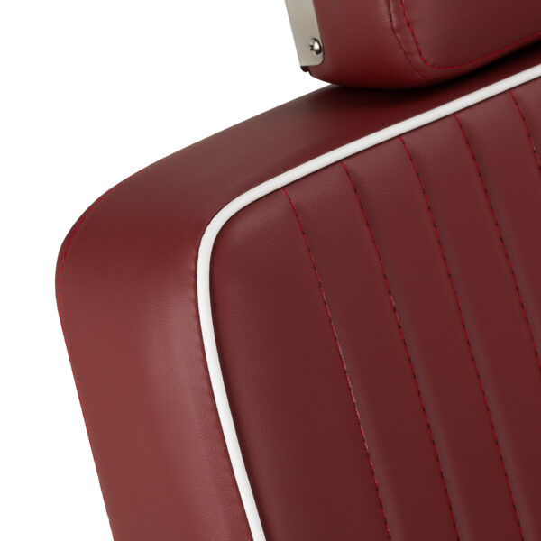 Gabbiano Visionerio barberstoel met rood chromen frame 7