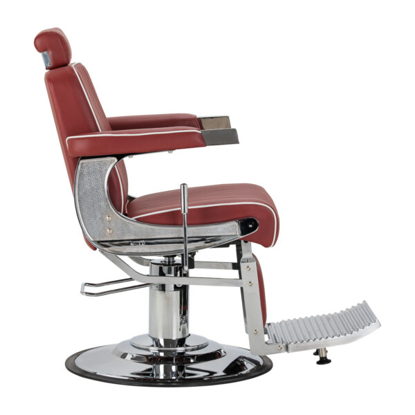 Gabbiano Visionerio barberstoel met rood chromen frame 2