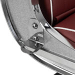 Gabbiano Visionerio barberstoel met rood chromen frame 12
