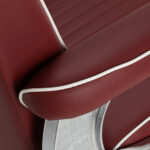 Gabbiano Visionerio barberstoel met rood chromen frame 15