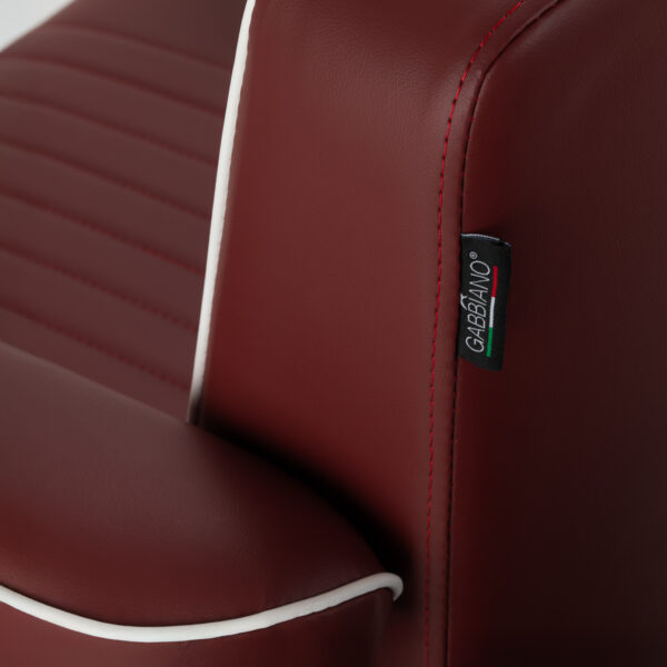 Gabbiano Visionerio barberstoel met rood chromen frame 17