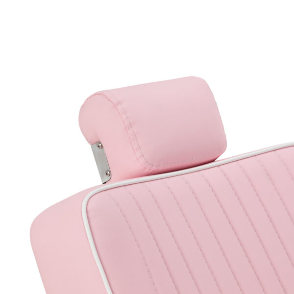 Gabbiano Visionerio barberstoel met roze chromen frame 8