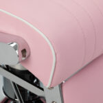 Gabbiano Visionerio barberstoel met roze chromen frame 10