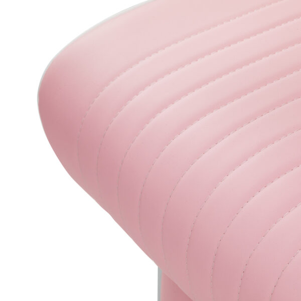 Gabbiano Visionerio barberstoel met roze chromen frame 12