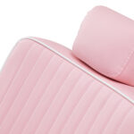 Gabbiano Visionerio barberstoel met roze chromen frame 14