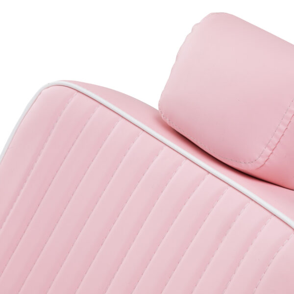 Gabbiano Visionerio barberstoel met roze chromen frame 14